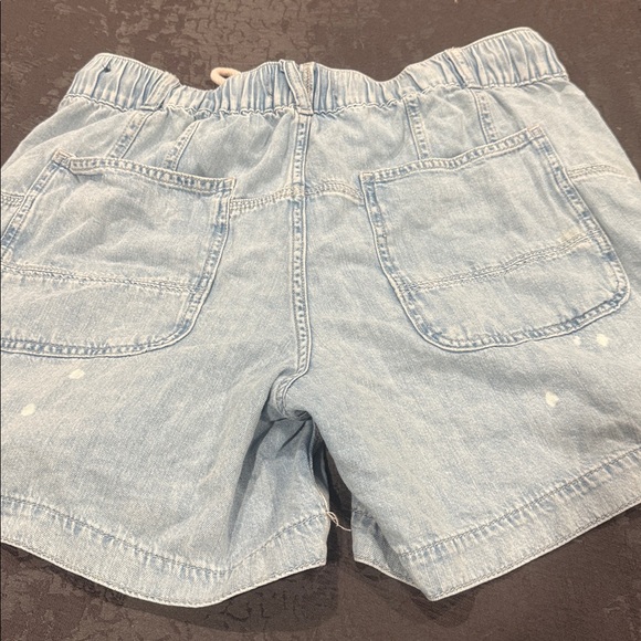 We The Free Light Blue Jean Shorts with Drawstring - Picture 5 of 5